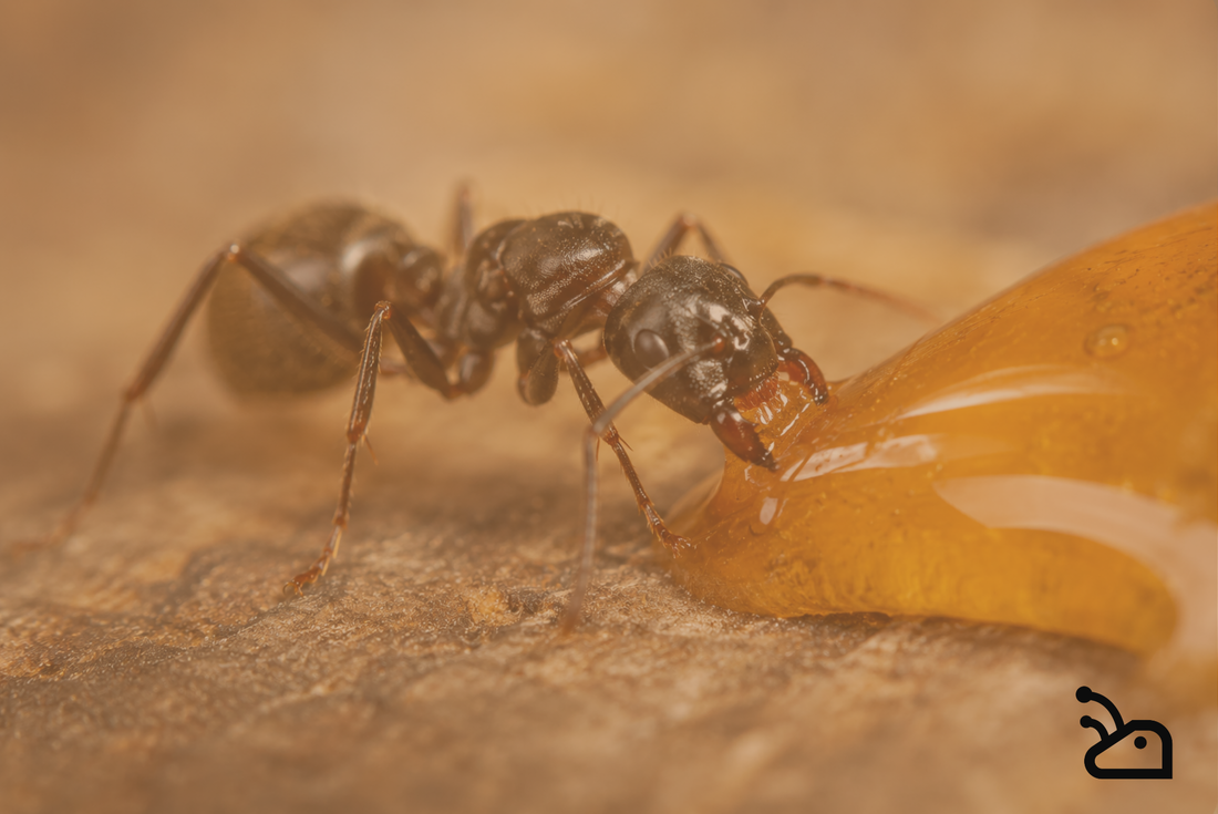 Eau sucrée, miel, pseudo-miellat : que donner aux fourmis ?